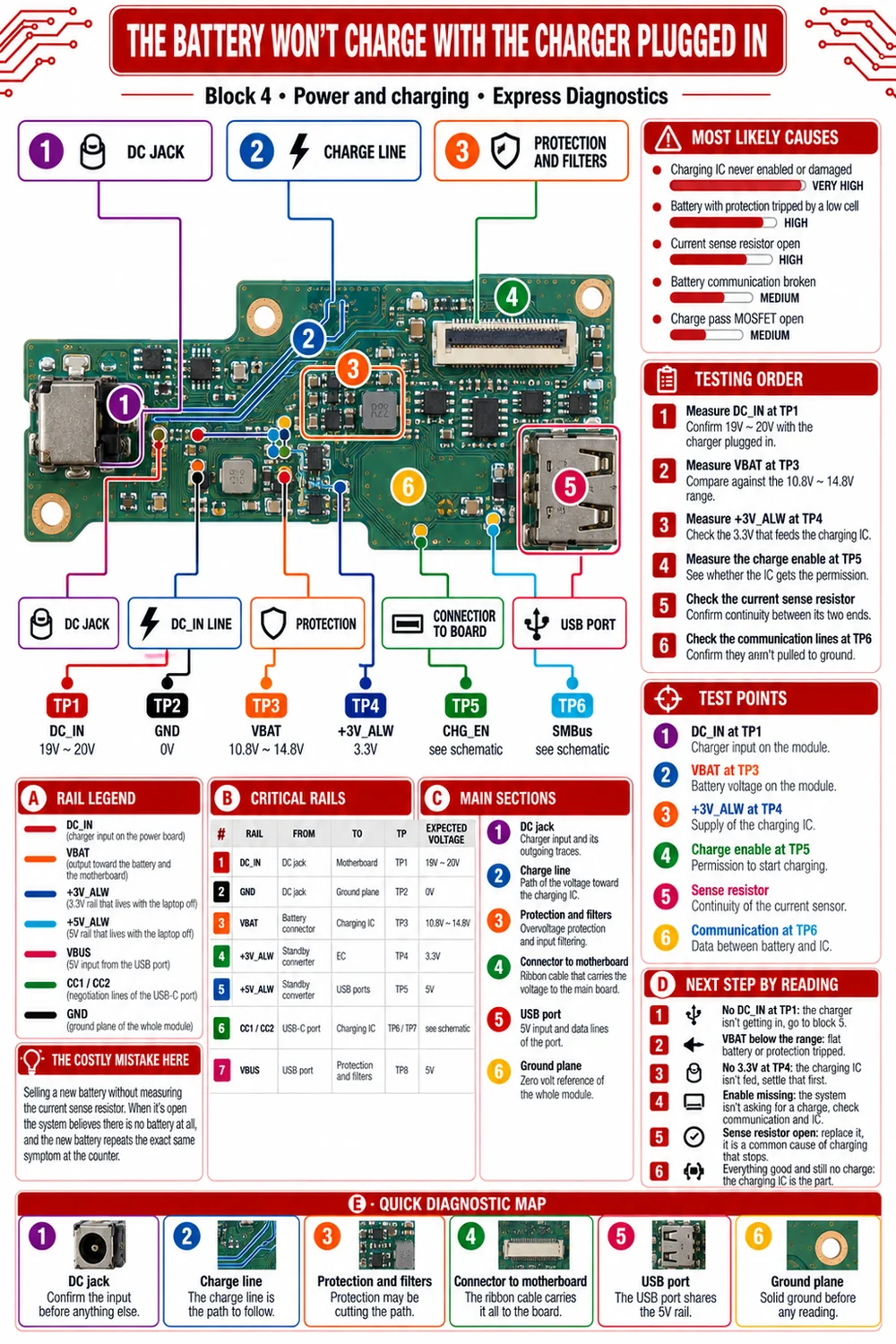 Sheet: battery recognized and not charging